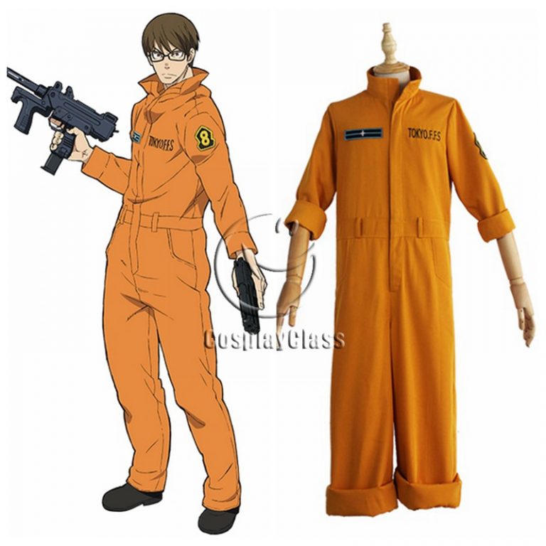 Fire Force Shinra Kusakabe Yellow Uniform Cosplay Costume Cosplayclass 8241