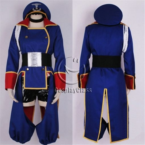 Macross Frontier Sheryl Nome Blue Uniform Cosplay Costume - CosplayClass