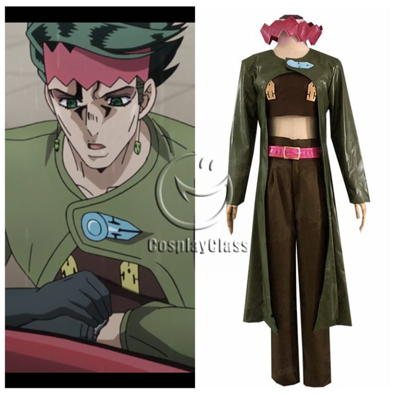 Jojo`s Bizarre Adventure Kishibe Rohan Cosplay Costume Cosplayclass 6212