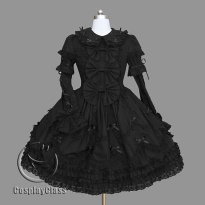 Lolita Anime Gothic Lace Evening Dress Cosplay Costume - CosplayClass