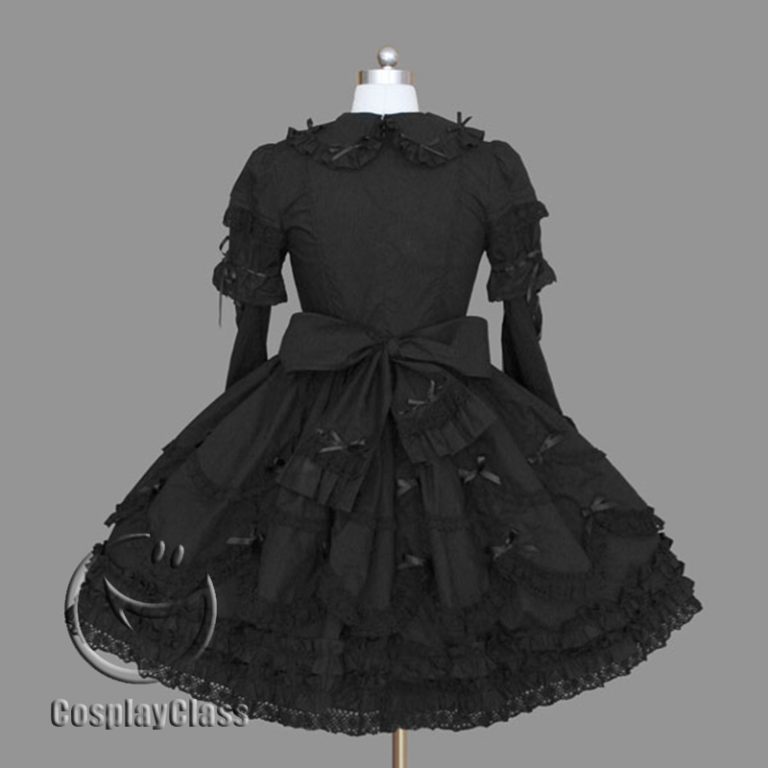 Lolita Anime Gothic Lace Evening Dress Cosplay Costume - CosplayClass