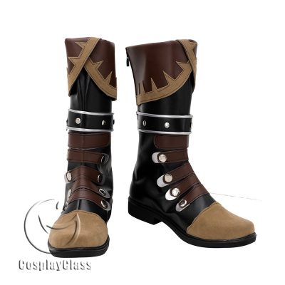 Genshin Impact Diluc Ragnvindr Cosplay Boots - CosplayClass