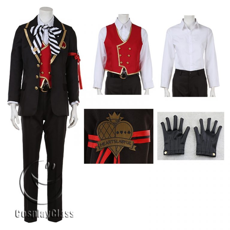 Twisted-Wonderland Heartslabyul Riddle Rosehearts Uniforms Cosplay ...